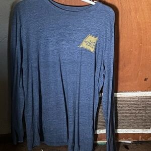 The North Face Heather Blue Long Sleeve Shirt